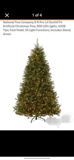National Tree Company 9 ft Pre-Lit Dunhill Fir