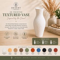 Modern 3D Printed Lattice Vase | Custom Color Combinations | Available in 3 Sizes