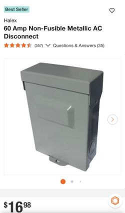 Air Conditioner Disconnect-60A 240V