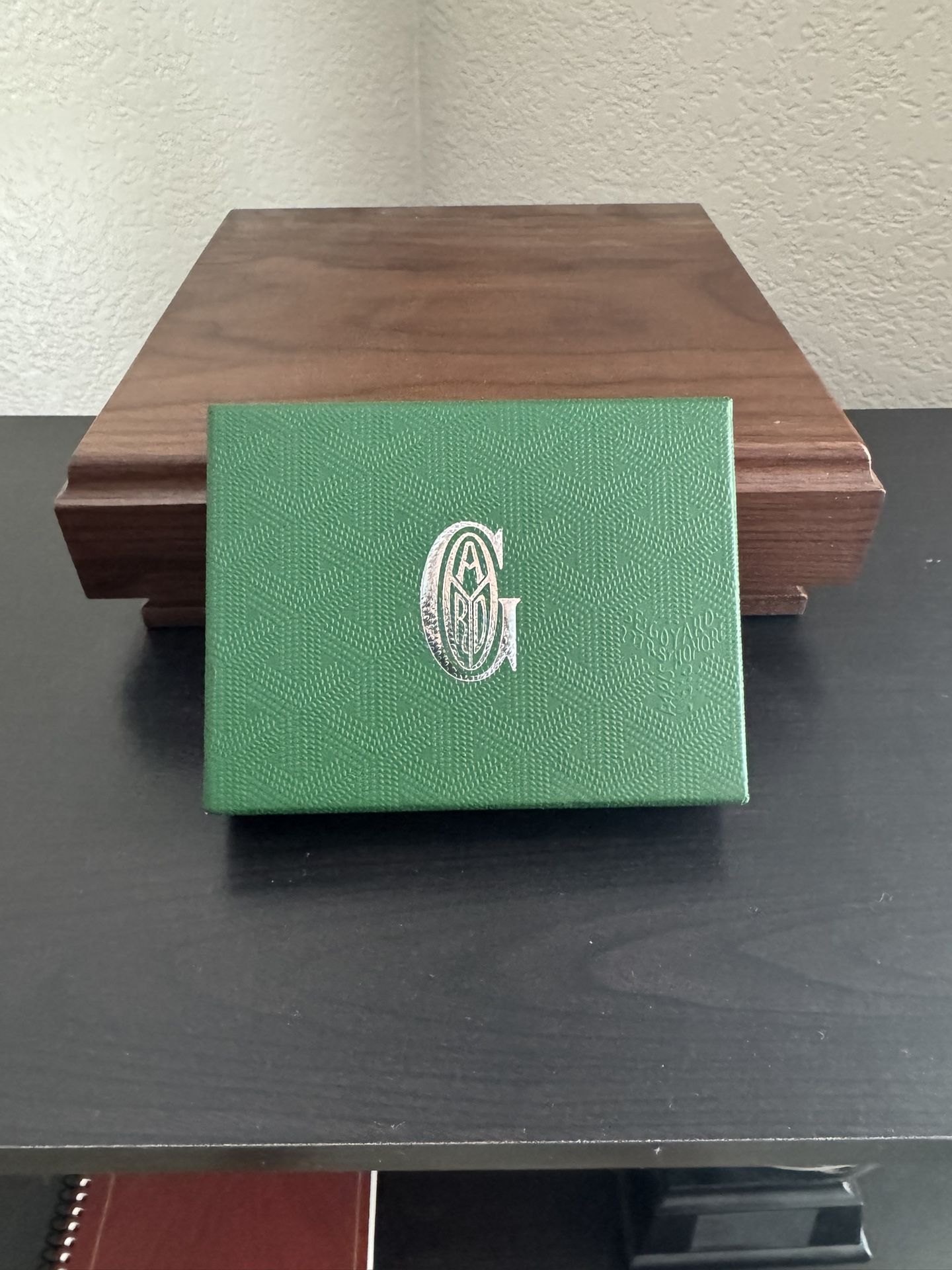Goyard Saint-Sulpice Goyardine Card Wallet Green