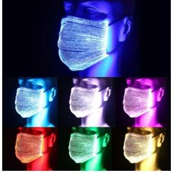7 Color Rechargeable Light Up FaceMask Valentine's Day Birthday Party Gift