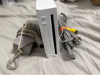 Nintendo Wii Console Set (Includes All Cables/Wires) - No Remotes