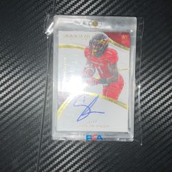 Stefon Diggs on card auto/99 rookie 2015