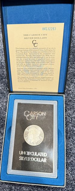1oz Silver 1884 Carson City UN Very Nice