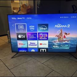 50 Inch 4K Roku TCL Smart TV