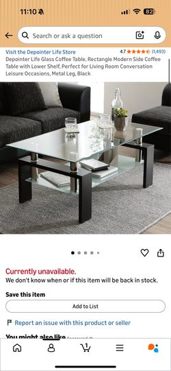 Two tier coffee table