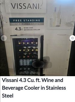 VISSANI 4.3 CU. FT. WINE & BEVERAGE COOLER STAINLESS STEEL