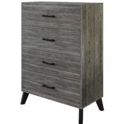 New In Box Dark Grey 4 -Drawer Chest 29.53in W