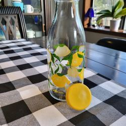 Vintage Le Parfait Lemon Water Bottle
