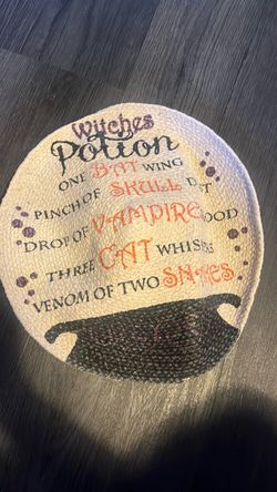 Halloween Witches Potion Round Braided Rug