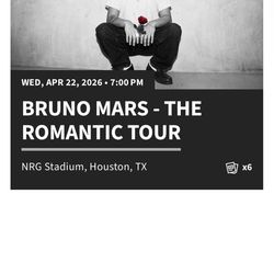 Bruno Mars Concert Floor Tickets