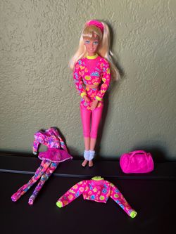 1996 Workin' Out Barbie Doll With Clothes, Price For All, Precio Por Todo