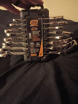 GearWrench 8-Piece SAE Flex Head Ratcheting Wrench Set