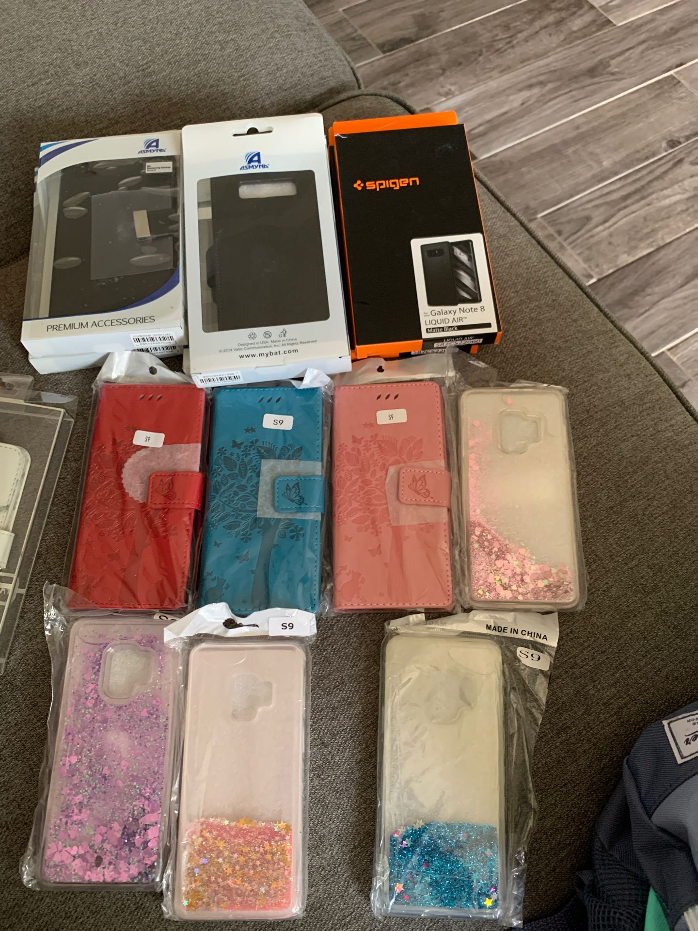 Samsung galaxy note 8 , s9 and iPhone X cases