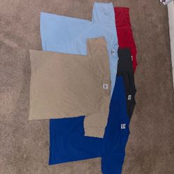 Lot of 5 pro club Crew Neck T-Shirts