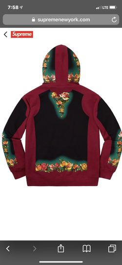 Supreme Jean Paul gaultier floral print hoodie