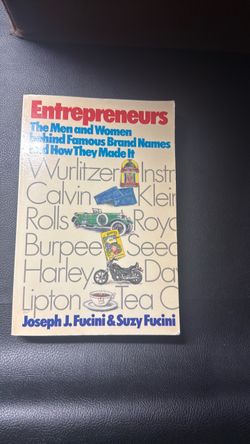 Entrepreneurs by Joseph & Suzy Fucini Paperback