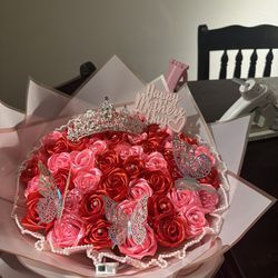 ribbon rose bouquets