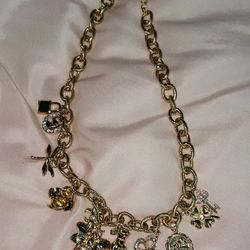 Charm Necklace From Macys Gold Plated $85