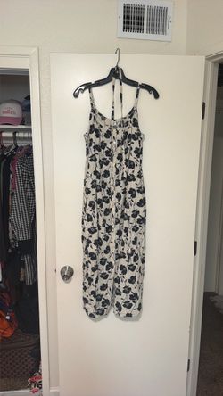 Floral long gap dress
