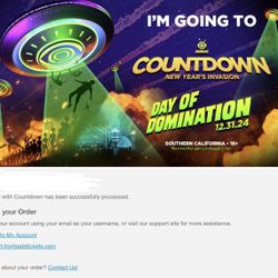 2 E Tickets To Countdown GA 
