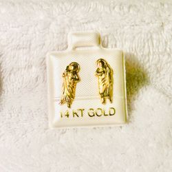 St Jude 14K Gold Earring