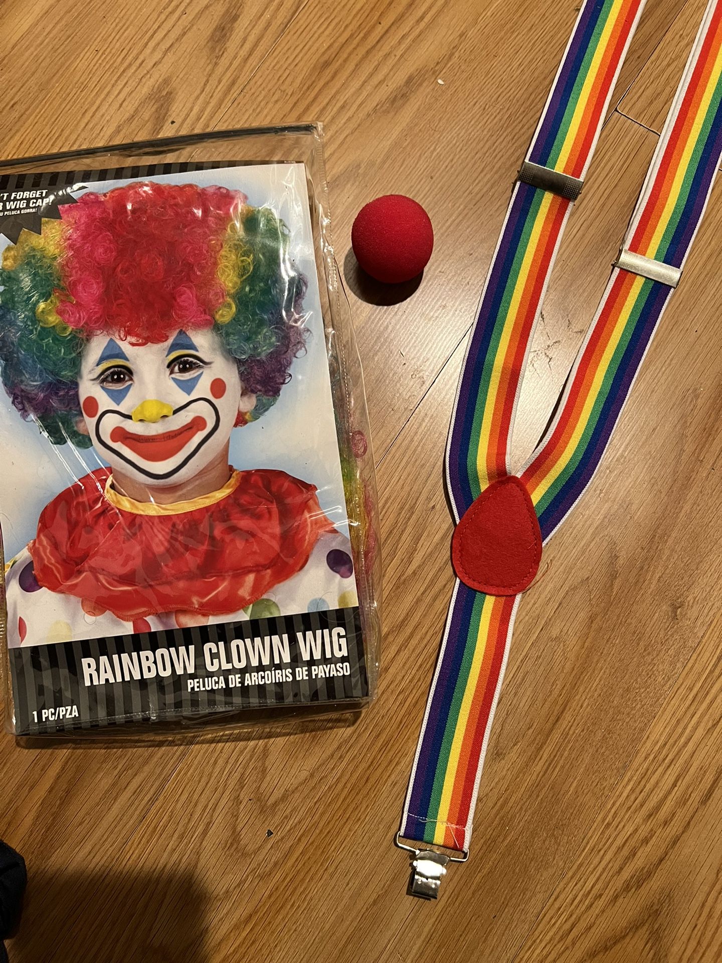 Rainbow Clown Wig