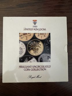 1989 United Kingdom Brilliant Uncirculated Coin Collection Royal Mint New