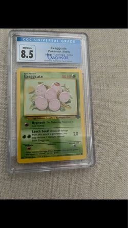 CGC 8.5 Exeggcute 1999 Pokémon Jungle Signed Chumlee