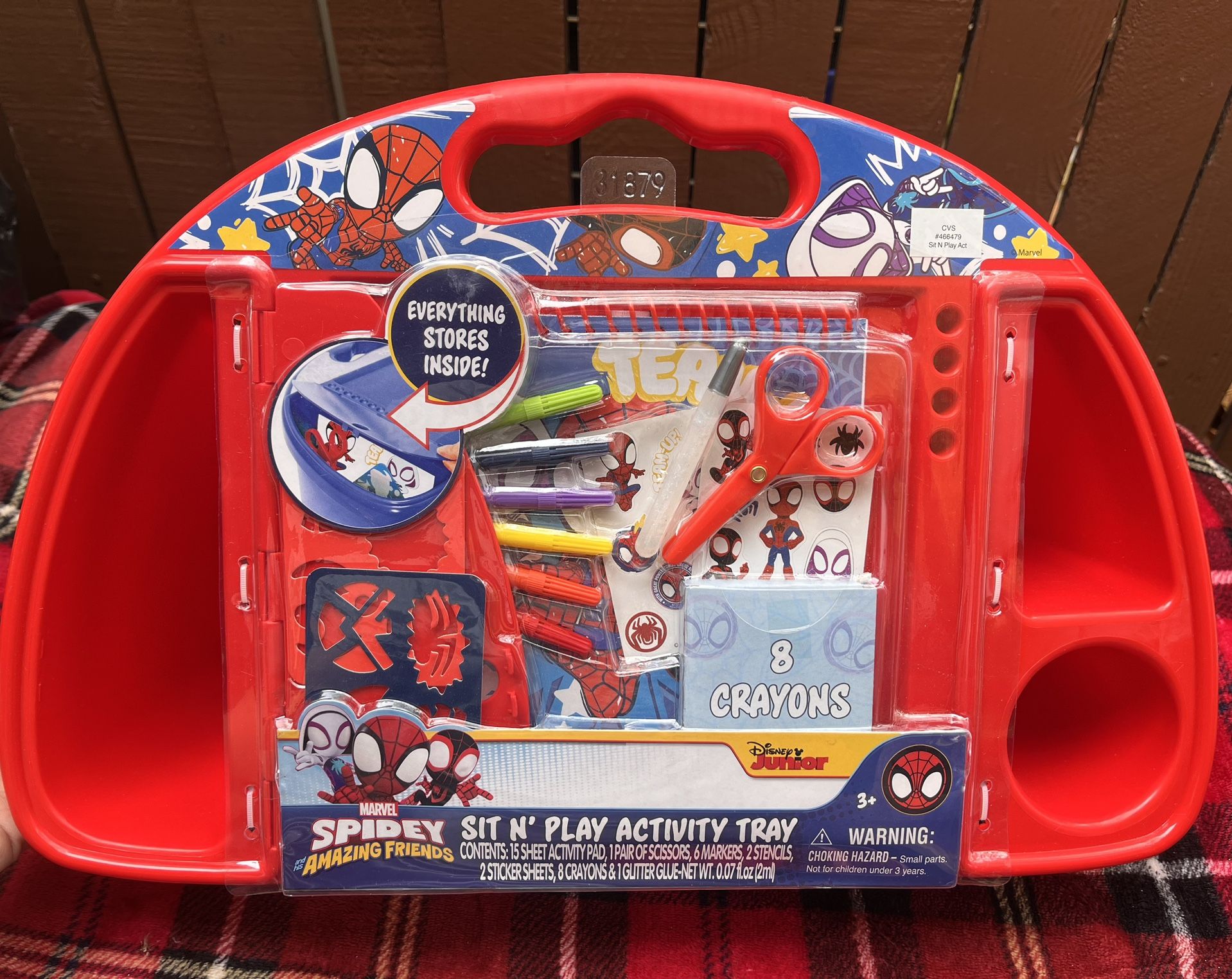 Spidey and friends sit and play activity tray