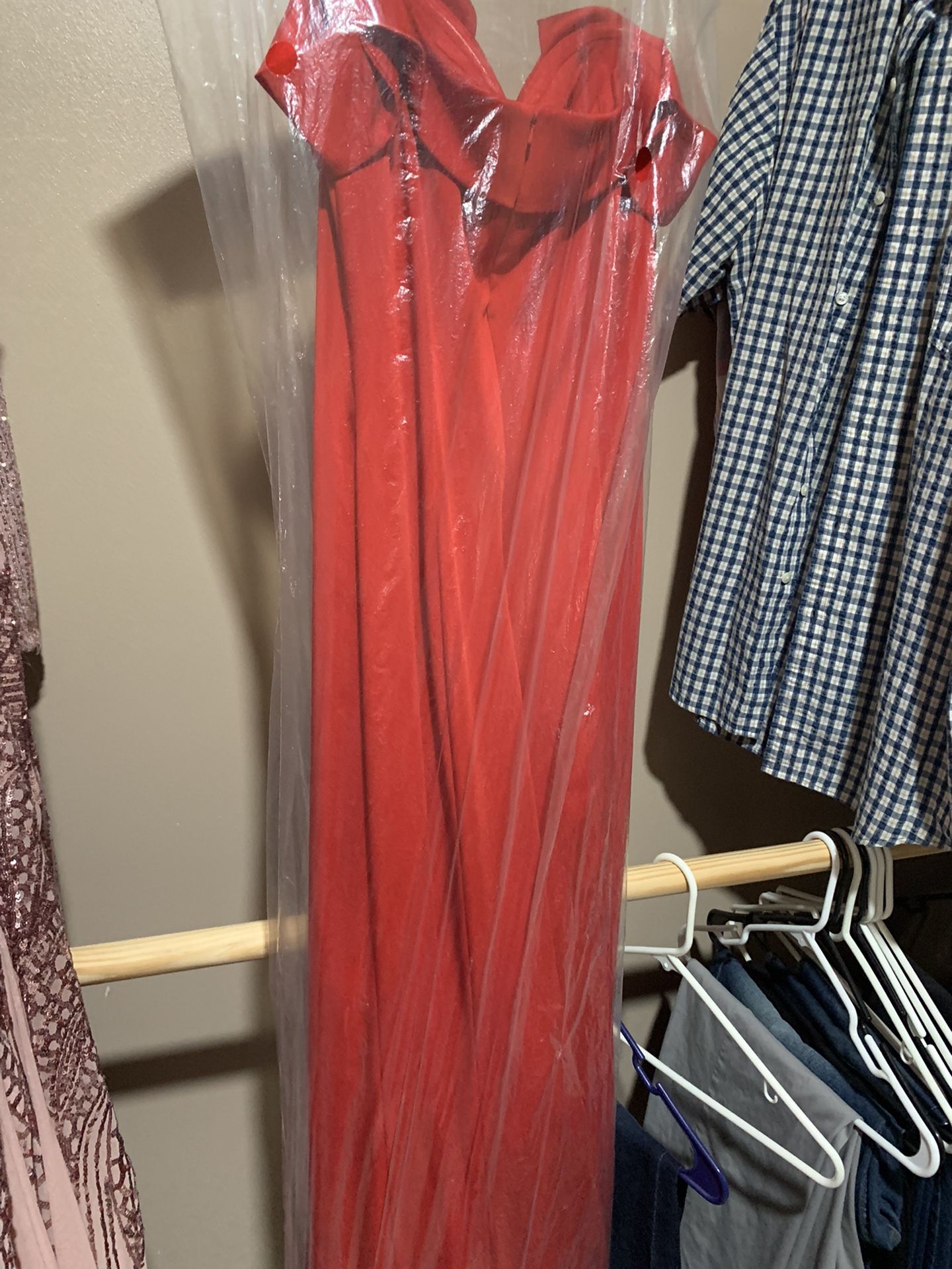 Beautiful Red Formal Dress Size 10.