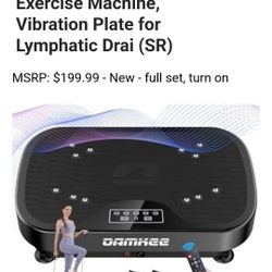 Vibration Plate Exercise Machine, Vibration Plate for Lymphatic Drainage, 9 Modes - Upto 330 Pounds