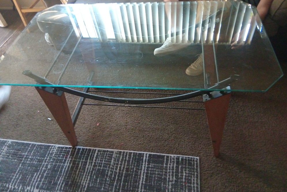 Modern Glass Top Table