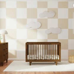👶 3-in-1 Convertible Crib – GREENGUARD Gold Certified, Safe & Stylish Baby Crib, New in Box 👶 