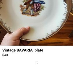 Vintage BAVARIA PLATE 