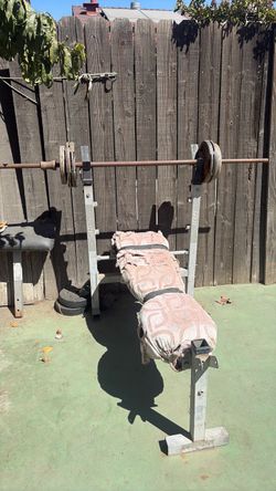Bench set used ripped .