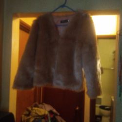 Lanshifei Vintage Fox Fur Jacket (Pink)