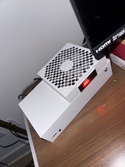 Xbox series S with 1TB plug in memory card and G story fan