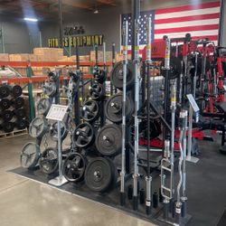 Olympic Plates, Dumbbells, Rubber Flooring, Machines And More! Check Our Website For Details!