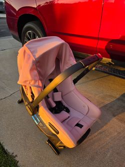 Nuna  PIPA aire rx Thistle Pink Reclining Infant pink Car Seat PIPA RELX Base