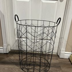 Laundry  22” Metal Basket With Handles