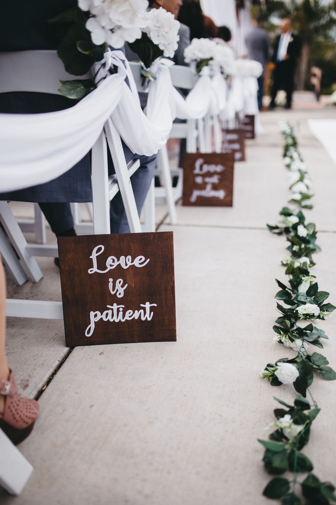 Love Wedding Aisle Signs