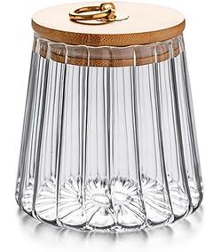 Glass Storage Jar with Bamboo Lid