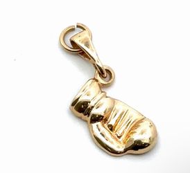 Men’s or Women’s 14k Yellow Gold Boxing Glove Charm Pendant for Necklace GP3075980