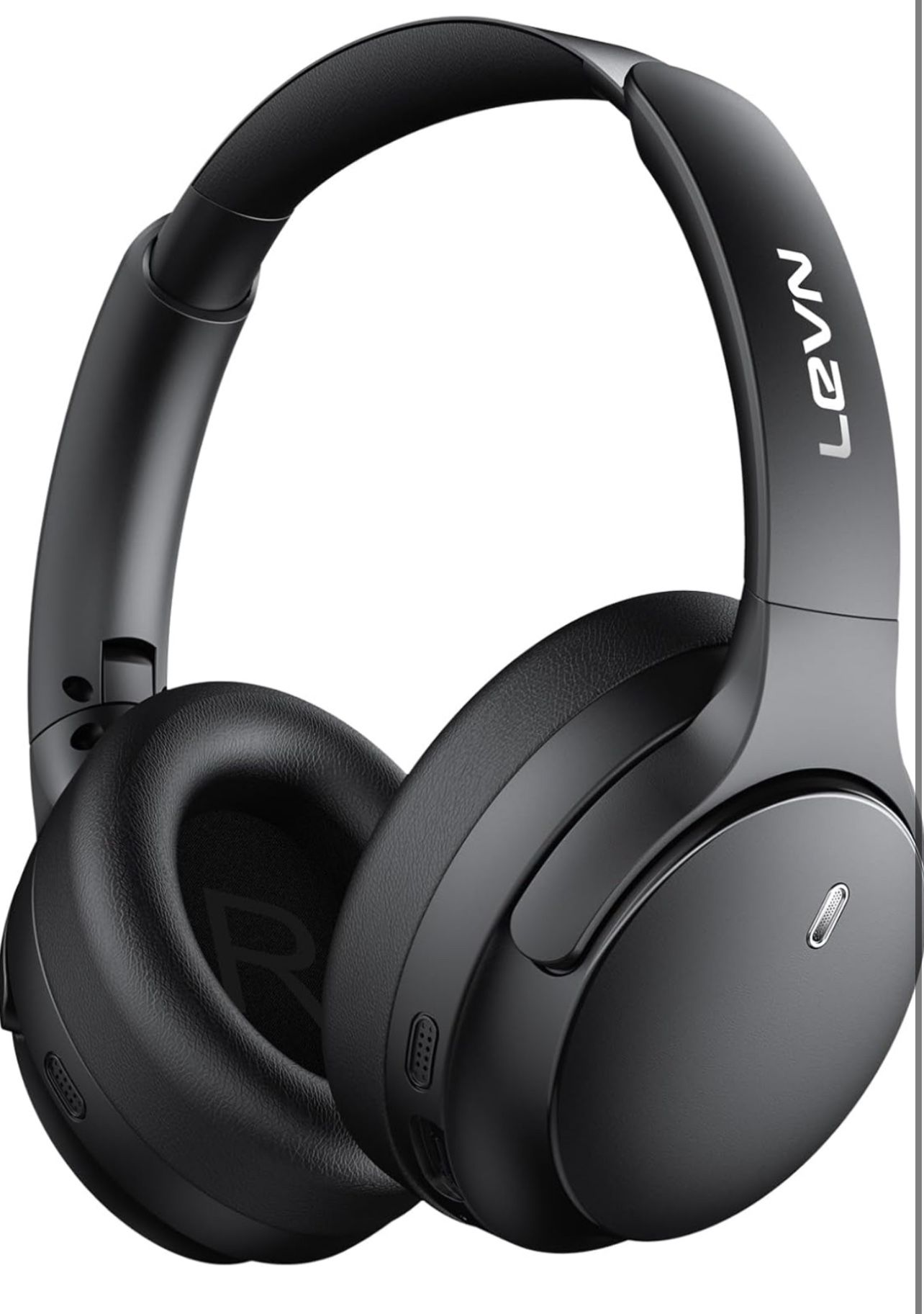 LEVN Hybrid Active Noise Cancelling Headphones, Wireless Headphones Bluetooth 5.4 with Transparent Mode, Hi-Res Audio, Deep Bass, 70H Playtime Over Ea