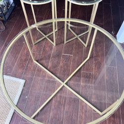 Glad Coffee Table With Matching End Tables