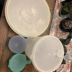 Vintage Tupperware, Bookshelves, Coffee table and end table set