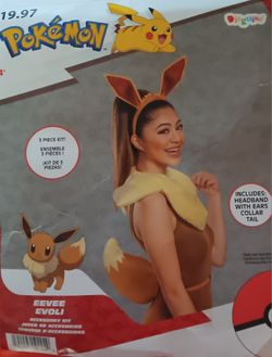 New Adult Pokémon Eevee Evoli Halloween Costume