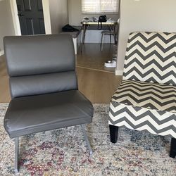 2 Accent Chairs - Neutral Colors