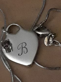 .925 Heart W Amethyst B